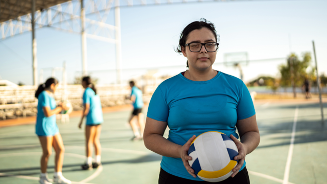 Athlete being bullied.